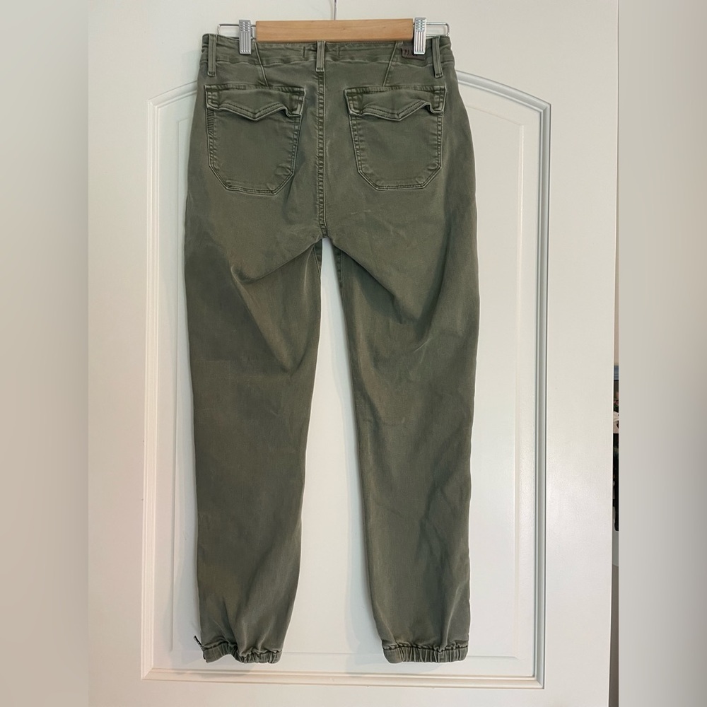 PAIGE Olive Green Mayslie Utility Jogger Jeans - Picture 3 of 12